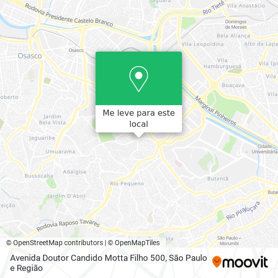 Avenida Doutor Candido Motta Filho 500 mapa