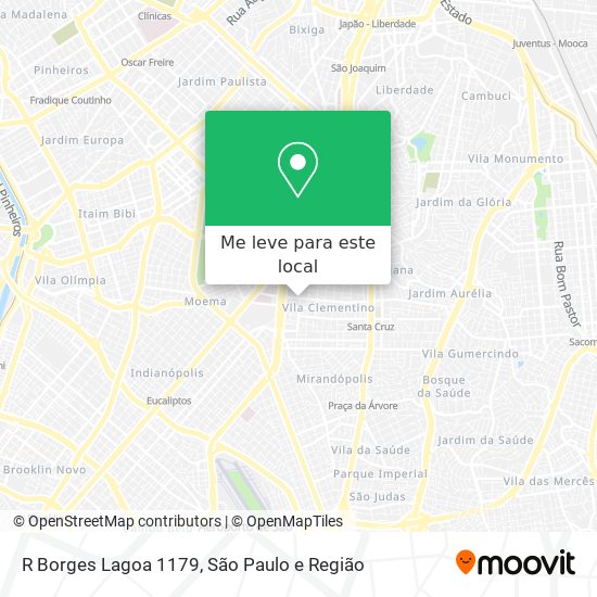 R Borges Lagoa 1179 mapa