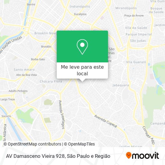AV Damasceno Vieira 928 mapa