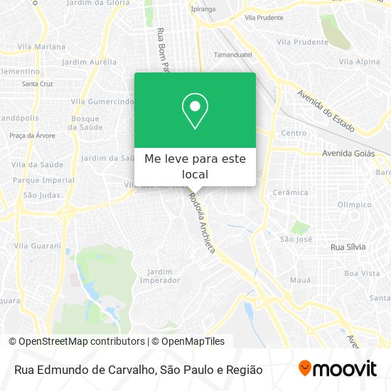 Rua Edmundo de Carvalho mapa