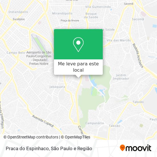 Praca do Espinhaco mapa