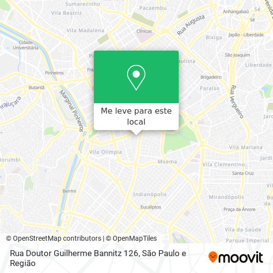 Rua Doutor Guilherme Bannitz 126 mapa