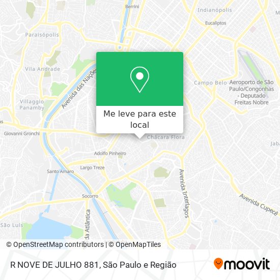 R NOVE DE JULHO 881 mapa