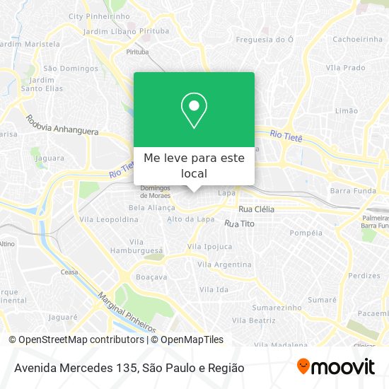 Avenida Mercedes 135 mapa