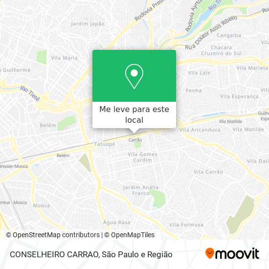 CONSELHEIRO CARRAO mapa
