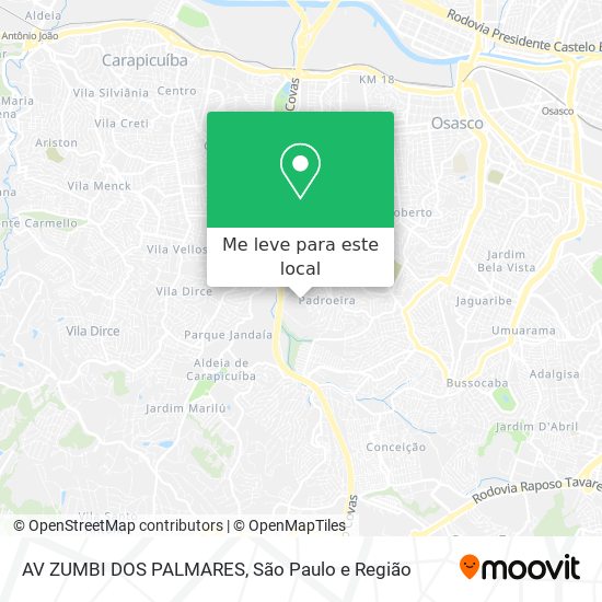 AV ZUMBI DOS PALMARES mapa