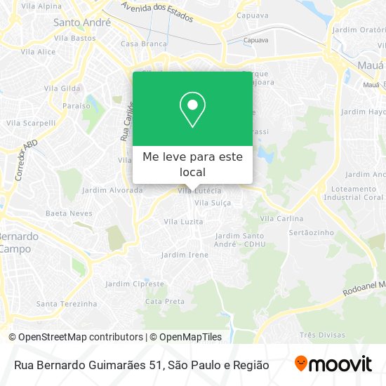 Rua Bernardo Guimarães 51 mapa
