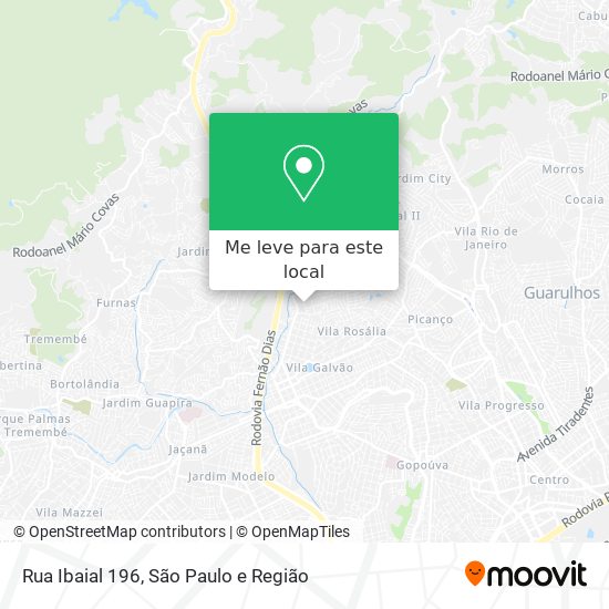Rua Ibaial 196 mapa