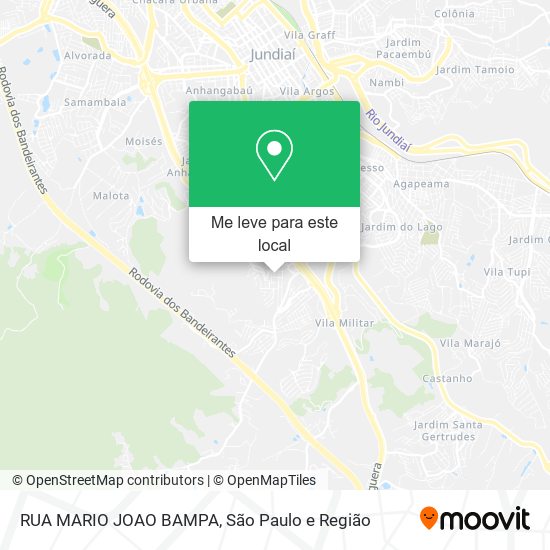 RUA MARIO JOAO BAMPA mapa