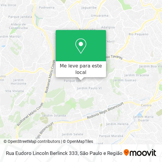Rua Eudoro Lincoln Berlinck 333 mapa
