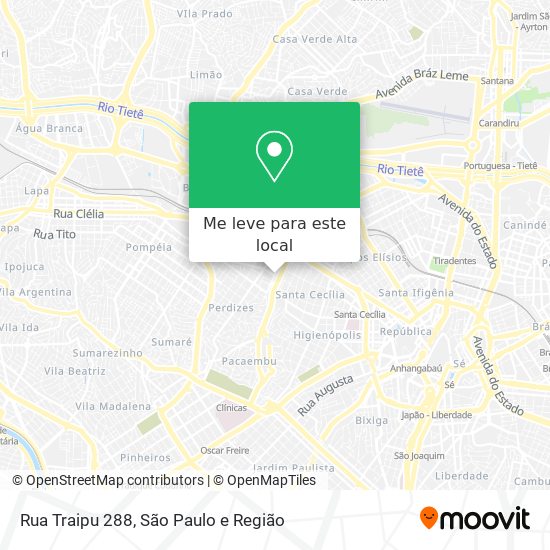 Rua Traipu 288 mapa