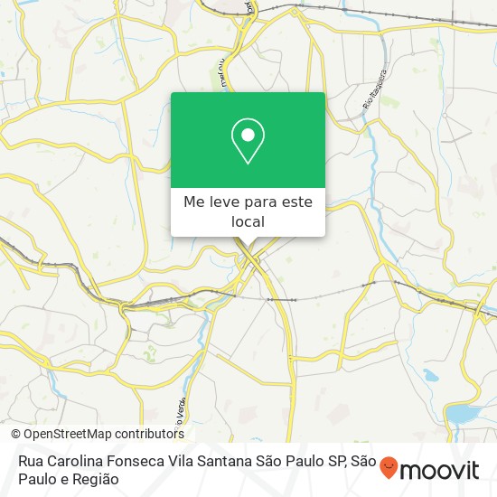 Rua Carolina Fonseca   Vila Santana  São Paulo   SP mapa