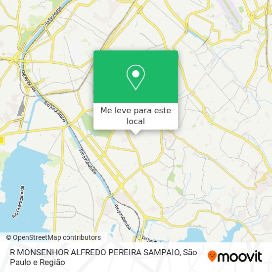 R MONSENHOR ALFREDO PEREIRA SAMPAIO mapa