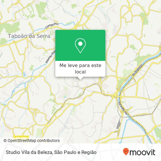 Studio Vila da Beleza mapa