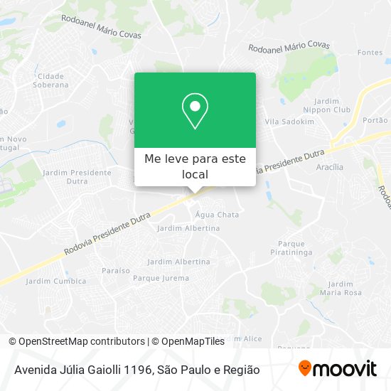 Avenida Júlia Gaiolli 1196 mapa