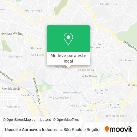 Usicorte Abrasivos Industriais mapa