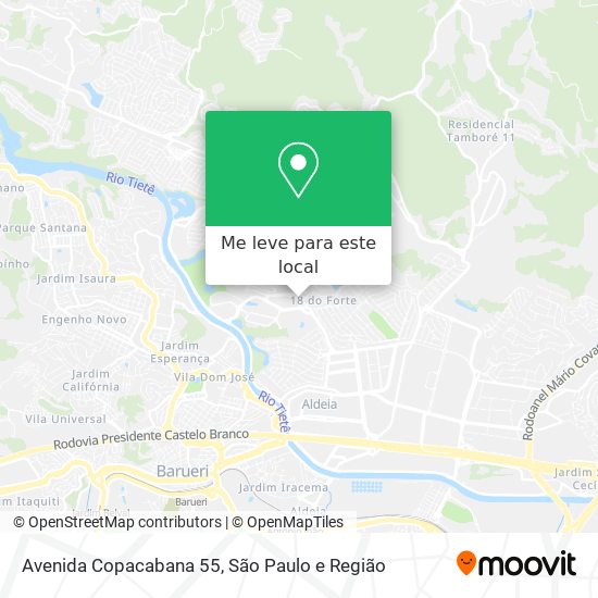 Avenida Copacabana 55 mapa
