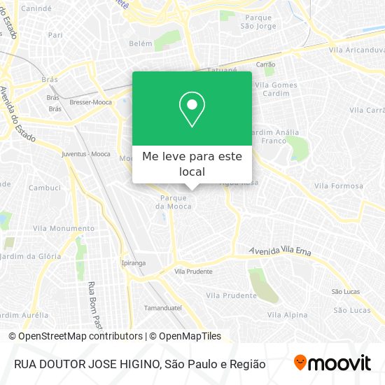 RUA DOUTOR JOSE HIGINO mapa