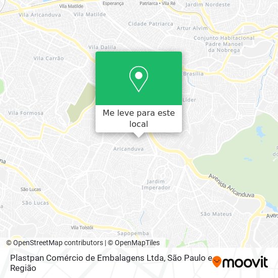 Plastpan Comércio de Embalagens Ltda mapa