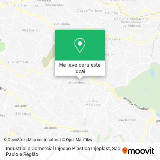 Industrial e Comercial Injecao Plastica Injeplast mapa