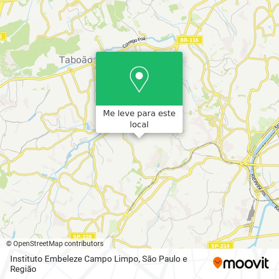 Instituto Embeleze Campo Limpo mapa