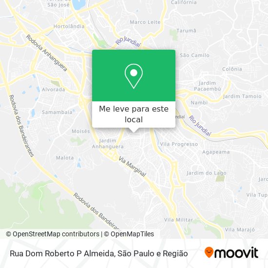 Rua Dom Roberto P  Almeida mapa
