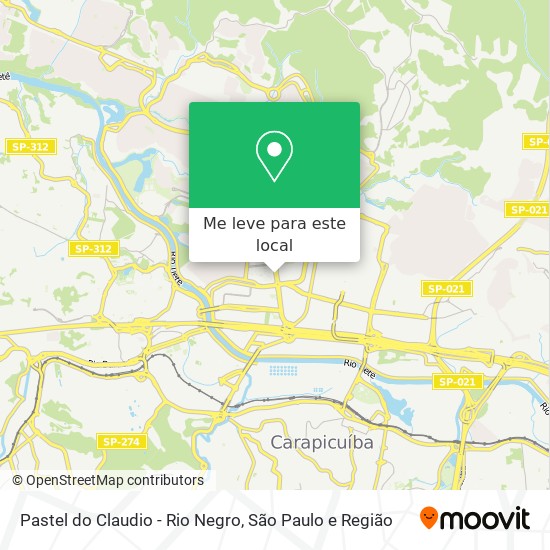 Pastel do Claudio - Rio Negro mapa