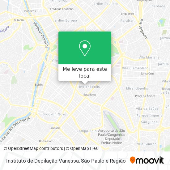 Instituto de Depilação Vanessa mapa