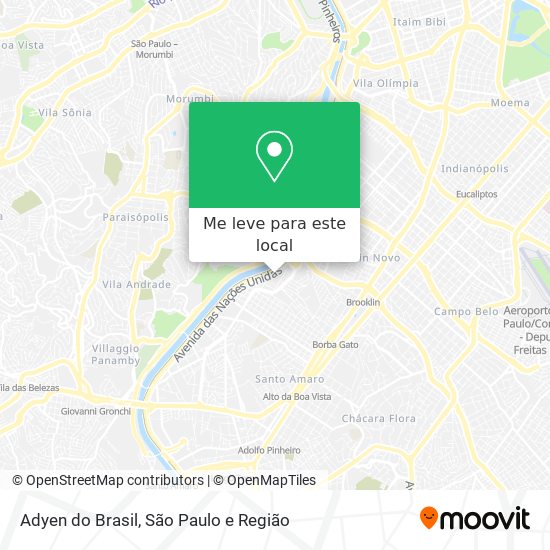 Adyen do Brasil mapa