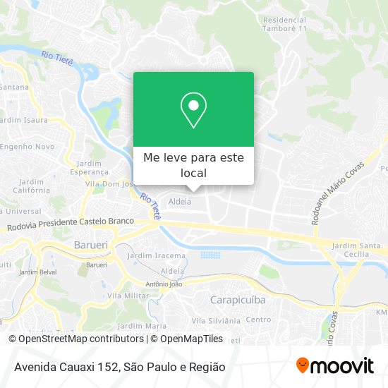 Avenida Cauaxi 152 mapa
