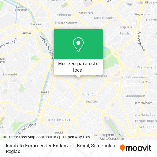 Instituto Empreender Endeavor - Brasil mapa