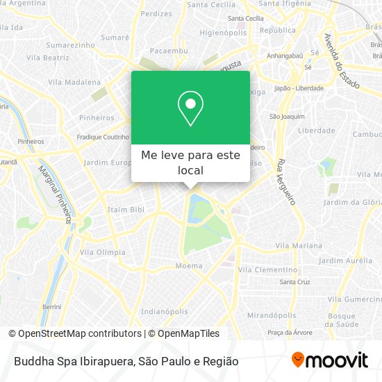Buddha Spa Ibirapuera mapa