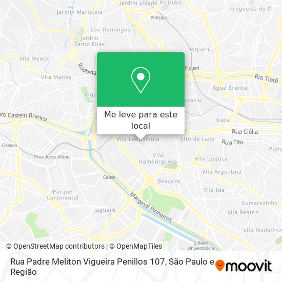 Rua Padre Meliton Vigueira Penillos 107 mapa