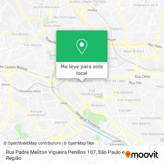 Rua Padre Meliton Vigueira Penillos 107 mapa