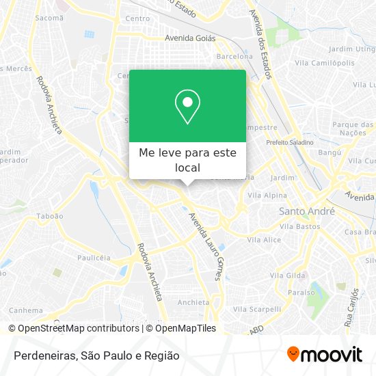 Perdeneiras mapa