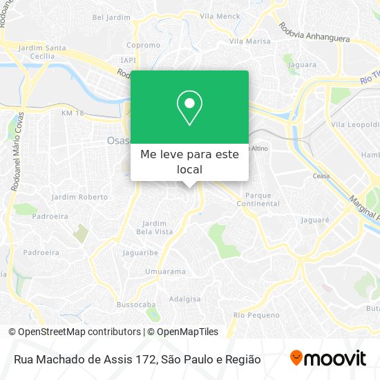 Rua Machado de Assis  172 mapa