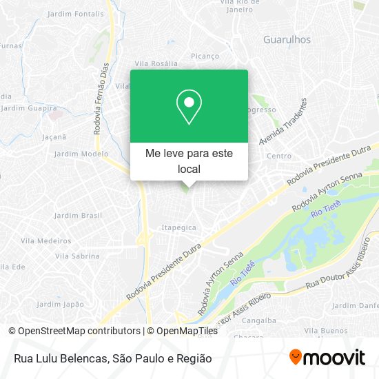 Rua Lulu Belencas mapa