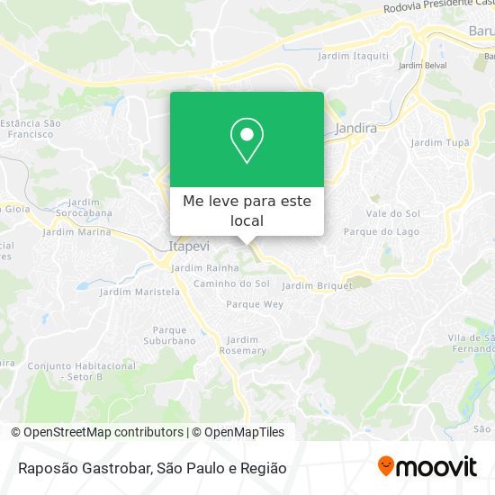 Raposão Gastrobar mapa