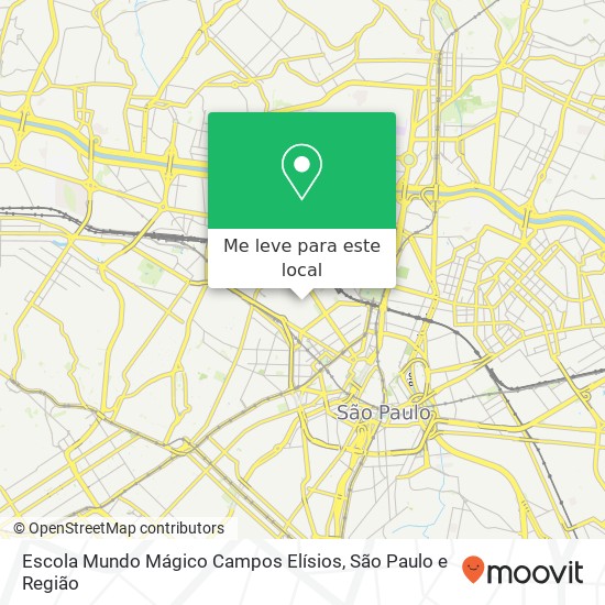 Escola Mundo Mágico Campos Elísios mapa