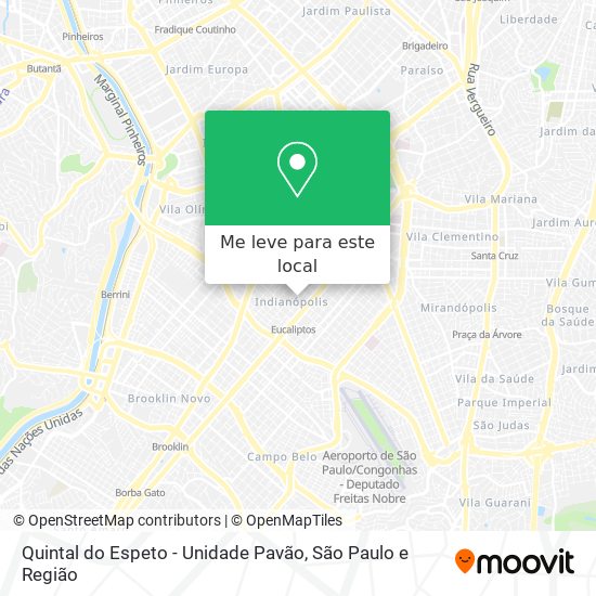 Quintal do Espeto - Unidade Pavão mapa