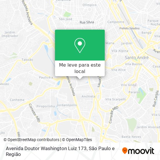 Avenida Doutor Washington Luiz 173 mapa