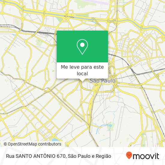 Rua SANTO ANTÔNIO 670 mapa