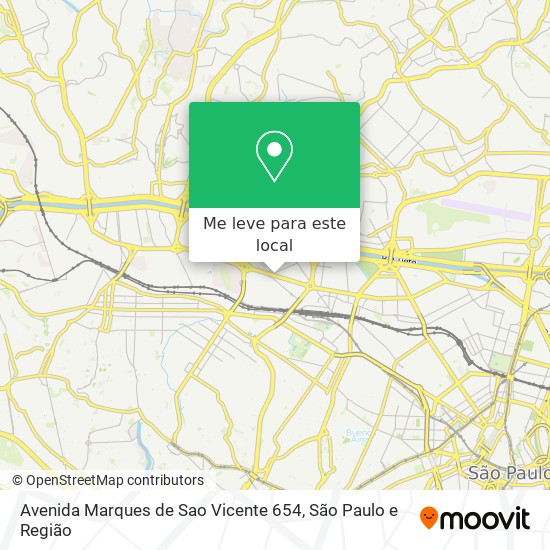 Avenida Marques de Sao Vicente 654 mapa