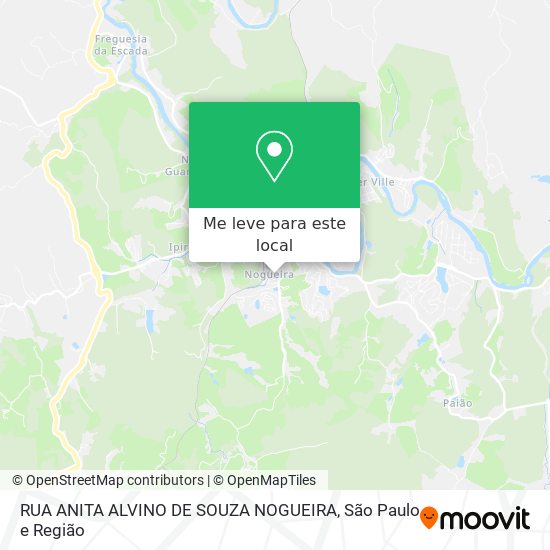 RUA ANITA ALVINO DE SOUZA  NOGUEIRA mapa