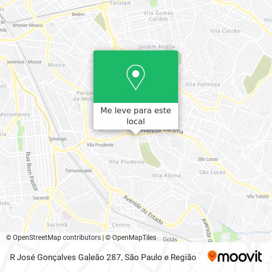 R José Gonçalves Galeão 287 mapa