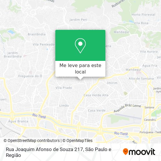 Rua Joaquim Afonso de Souza 217 mapa