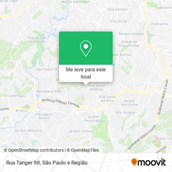 Rua Tanger 98 mapa