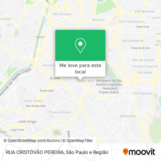 RUA CRISTÓVÃO PEREIRA mapa