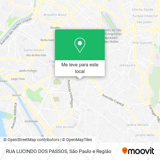 RUA LUCINDO DOS PASSOS mapa