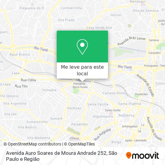 Avenida Auro Soares de Moura Andrade 252 mapa